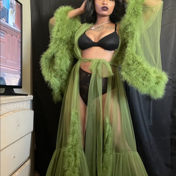 Fur robe
